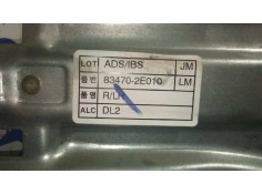 Recambio de elevalunas trasero izquierdo para hyundai tucson (jm) 2.0 crdi comfort (4wd) referencia OEM IAM 834702E010   2