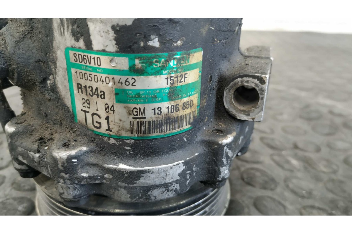 Recambio de compresor aire acondicionado para opel corsa c 1.3 16v cdti cat (z 13 dt / ln9) referencia OEM IAM 13106850  