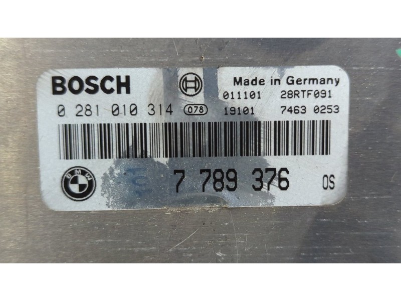 Recambio de centralita motor uce para bmw serie 3 berlina (e46) 3.0 24v turbodiesel cat referencia OEM IAM 7789376  