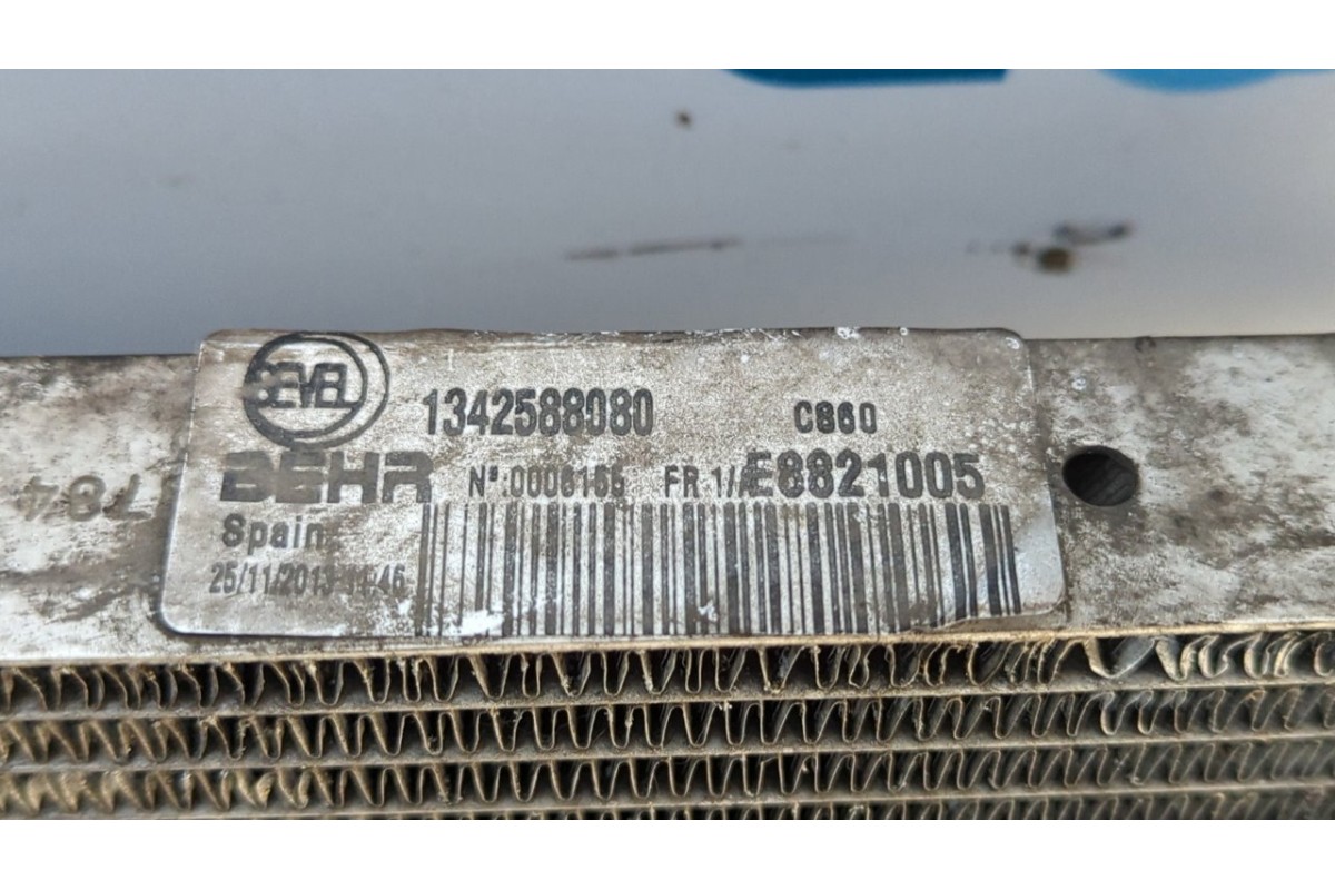 Recambio de radiador agua para peugeot boxer caja cerr. techo elevado (bat.3450)(335)(2007 =>) hdi (335) referencia OEM IAM 1342