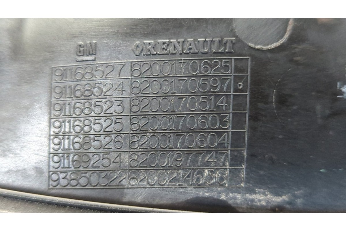 Recambio de maneta delantera derecha para nissan primastar (x83) caja cerrada batalla corta 2,7t referencia OEM IAM 8200170625  