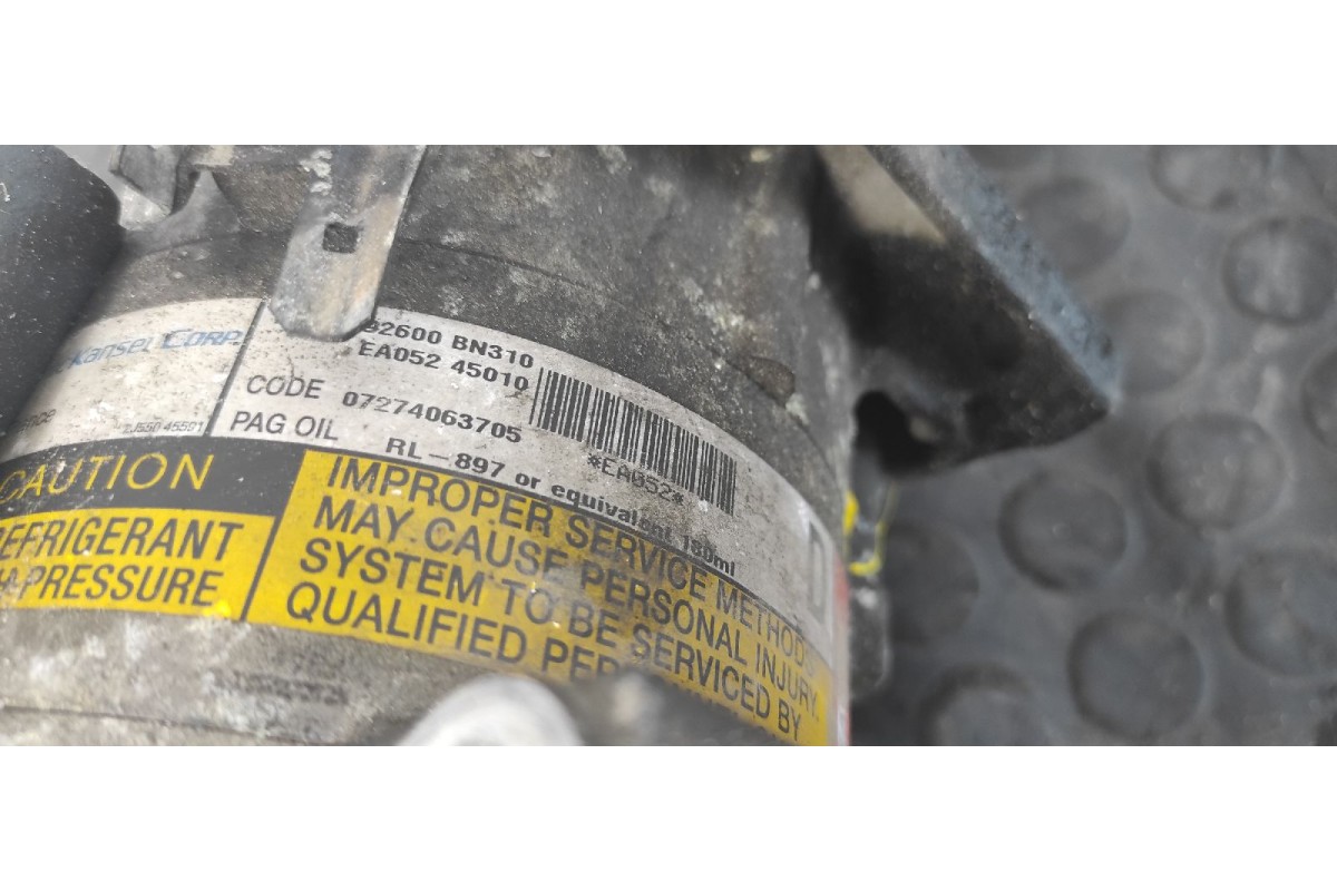 Recambio de compresor aire acondicionado para nissan almera tino (v10m) 2.2 16v turbodiesel cat referencia OEM IAM 92600BN310  