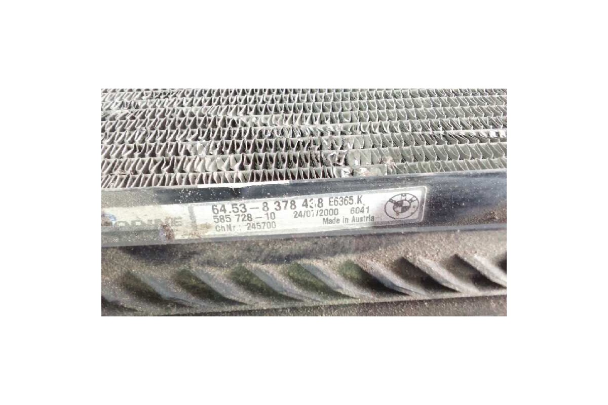 Recambio de condensador / radiador aire acondicionado para bmw serie 5 berlina (e39) 2.8 24v cat referencia OEM IAM 8378438  