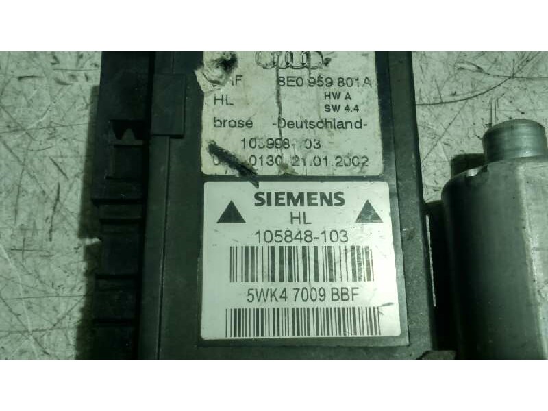 Recambio de motor elevalunas trasero izquierdo para audi a4 berlina (8e) 1.9 tdi referencia OEM IAM 8E0959801A  