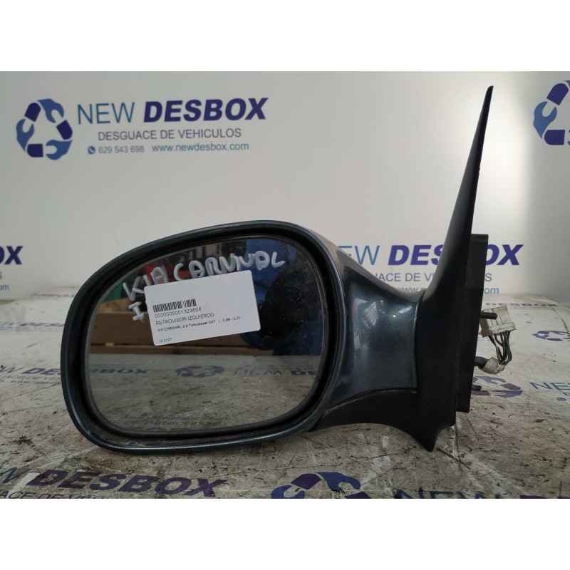 Recambio de retrovisor izquierdo para kia carnival 2.9 turbodiesel cat referencia OEM IAM 012107  