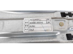 Recambio de elevalunas trasero derecho para hyundai tucson (jm) 2.0 crdi cat referencia OEM IAM 834802E010   2