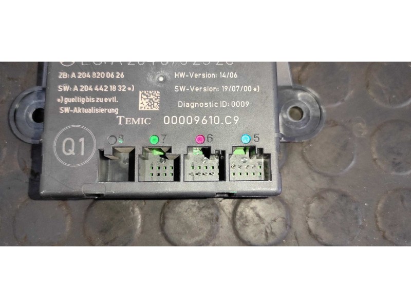 Recambio de centralita cierre para mercedes-benz clase c (w204) berlina 2.2 cdi cat referencia OEM IAM A2048702526  