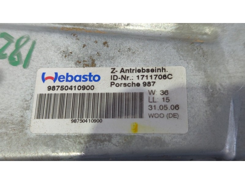 Recambio de aleron trasero para porsche boxster (tipo 987) básico referencia OEM IAM 98750410900  