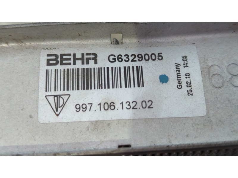 Recambio de radiador agua para porsche boxster (tipo 987) básico referencia OEM IAM   